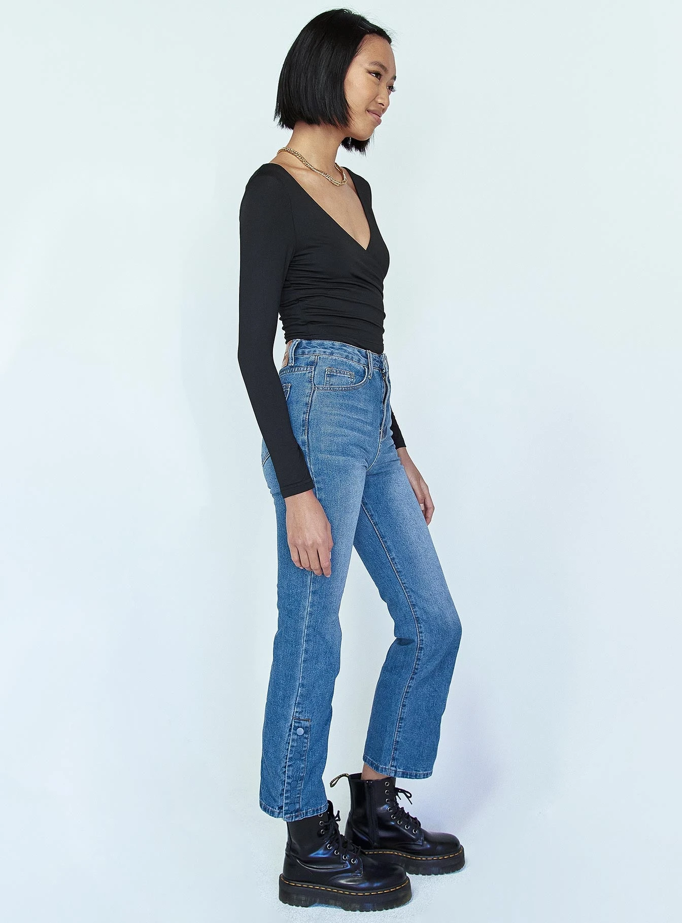 Princess Polly Arizona Flare Denim Jeans 5 Princess Polly Arizona Flare Denim Jeans - Image 3