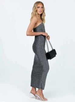 Princess Polly Vee Midi Dress Grey -Eva Style Shop 3 modelinfo elly us2 c73c5dd9 1547 49d3 aeef 0818740fb794