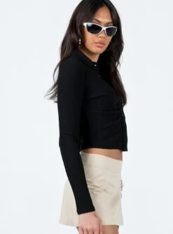 Princess Polly Trey Long Sleeve Top Black -Eva Style Shop 3 modelinfo josephine us2 0cab7c11 a2ae 482b a653 58fd03fc0c64