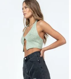 Princess Polly Waterbell Top Green -Eva Style Shop 3 modelinfo margaret us2 10f06461 a443 4e6a b002 01e82eec4fb6