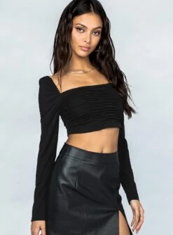 Princess Polly Zadie Long Sleeve Top Black -Eva Style Shop 3 0dd79a72 17d1 41ca a6b7 dfc7273dcc6b