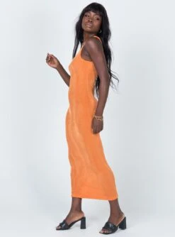 Everlast Midi Dress Orange -Eva Style Shop 3 126235f7 26ce 421b a08a 710da0096da6