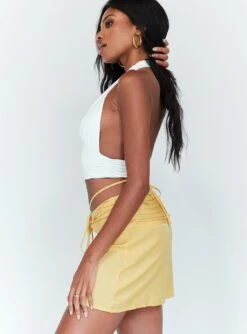 Princess Polly Simone 2000's Mini Skirt Yellow -Eva Style Shop 3 1e6d2c6b 47cf 4120 958e f83a28aacd5b