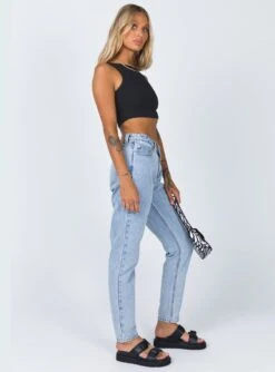 Princess Polly Connor Skinny Jean Denim Light Wash 8 Princess Polly Connor Skinny Jean Denim Light Wash -Eva Style Shop 3 44