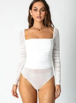 Delany Bodysuit White -Eva Style Shop 3 6400edf3 8e66 40ac acc1 63083aec5832