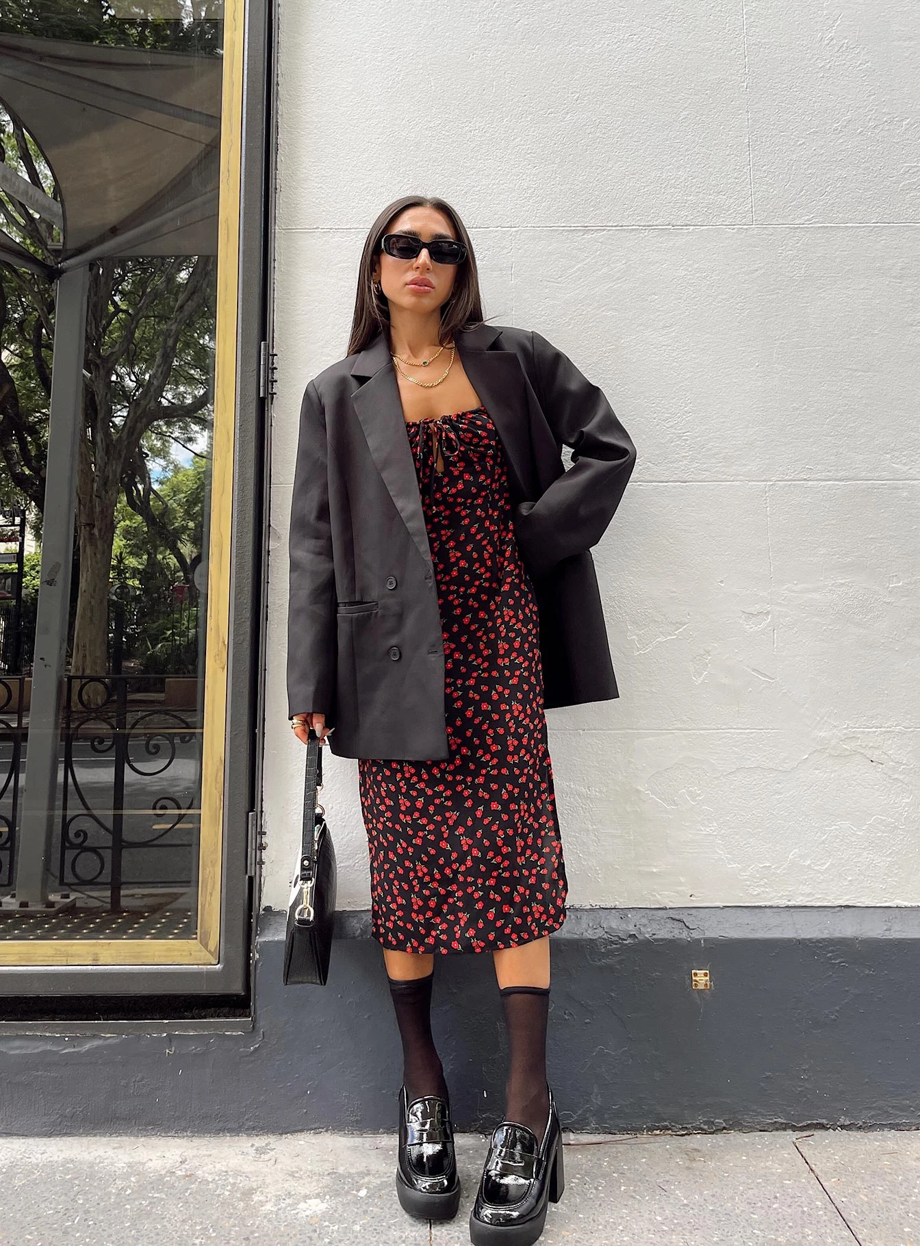 Princess Polly Noda Midi Dress Black/Red 14 Princess Polly Noda Midi Dress Black/Red - Image 12