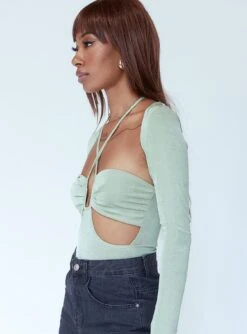 Princess Polly Moscow Bodysuit Green -Eva Style Shop 3 f197b9a8 eedb 4b88 989b d99140a24e24