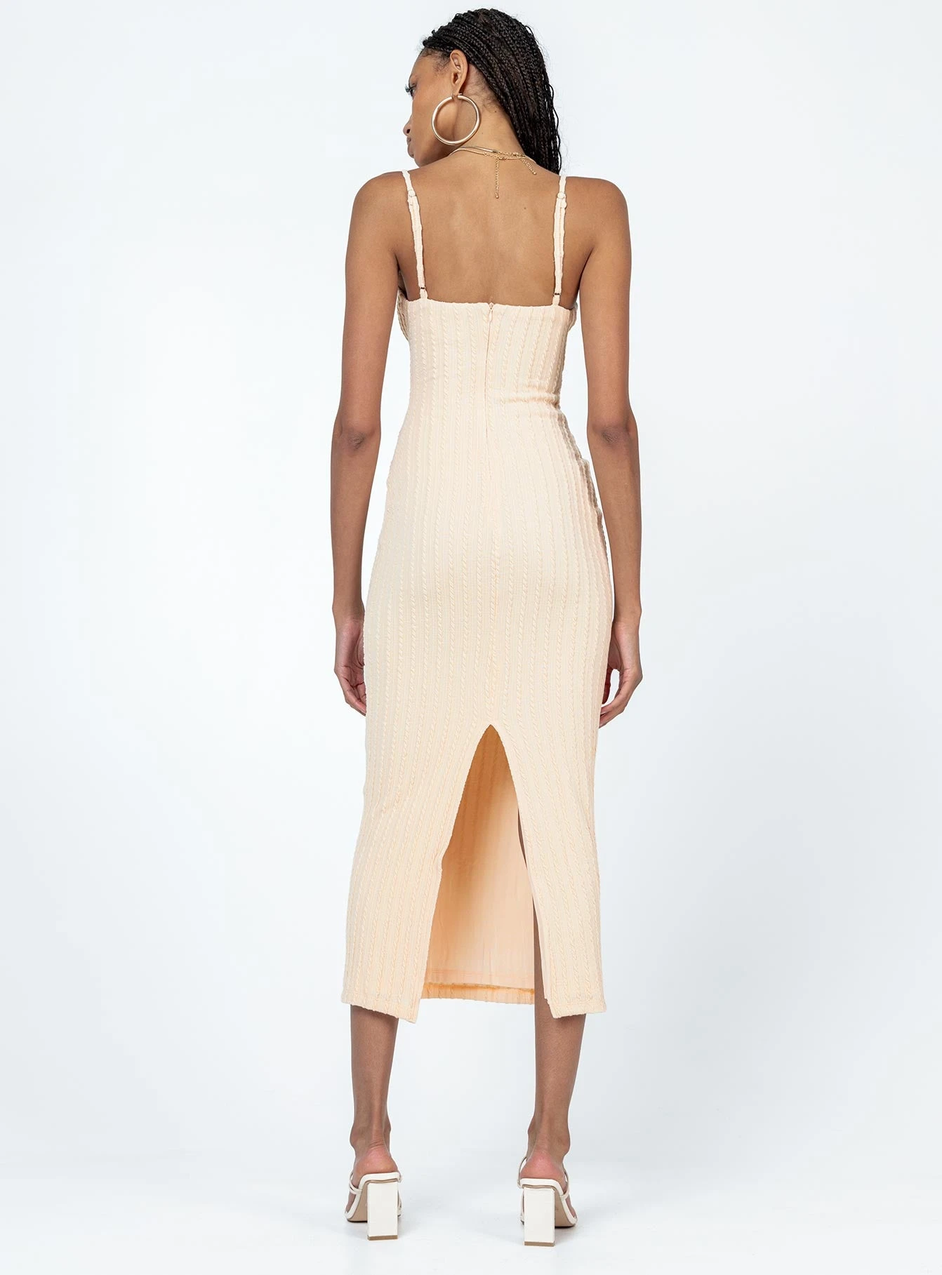 Princess Polly Maila Midi Dress Beige 7 Princess Polly Maila Midi Dress Beige - Image 5