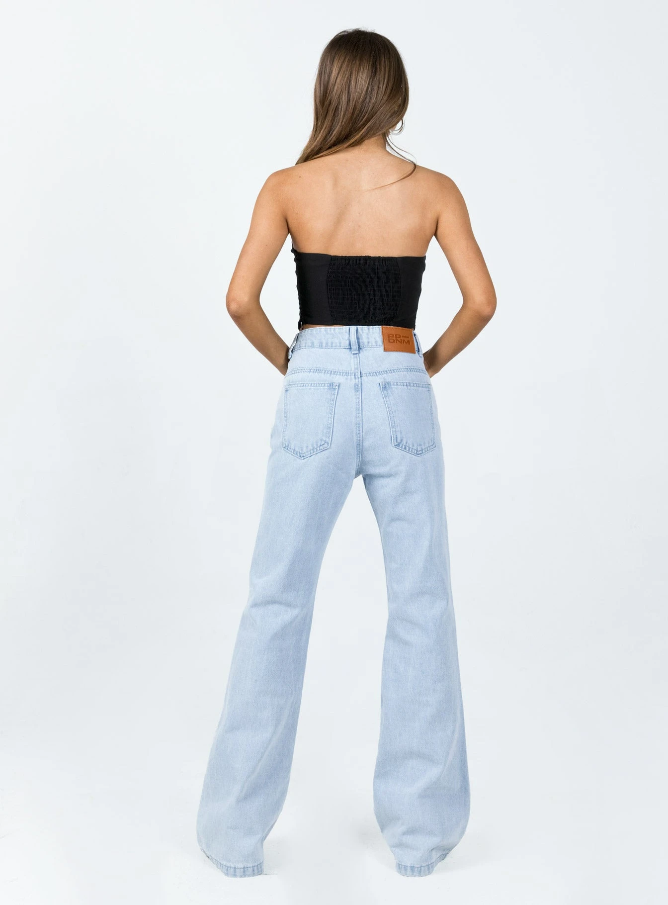 Princess Polly Cabarita Lounge Denim Jeans Light Wash 6 Princess Polly Cabarita Lounge Denim Jeans Light Wash - Image 4