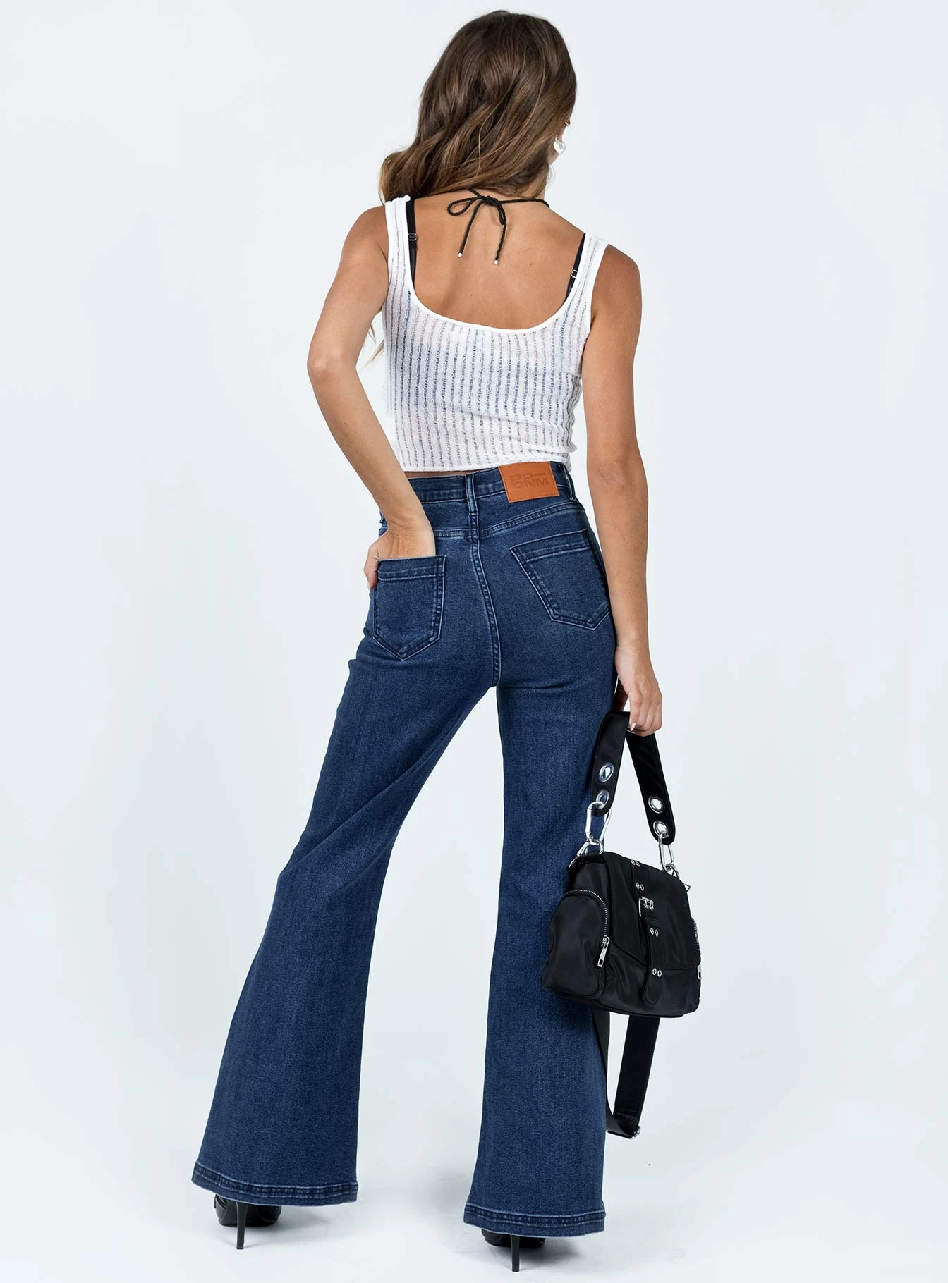 Princess Polly Nairana Split Hem Jeans Dark Wash Denim 7 Princess Polly Nairana Split Hem Jeans Dark Wash Denim - Image 5