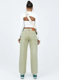 Princess Polly Poseidon Slouch Denim Jean Khaki -Eva Style Shop 4 modelinfo lola us4 ff08805a b9e5 46a6 847d 6955fa21e193