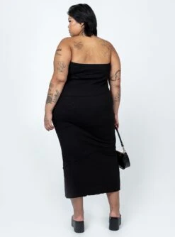 Oscar Midi Dress Black Curve -Eva Style Shop 4 modelinfo lovisa us18 922c44c1 3c45 4d43 b485 f235df812624