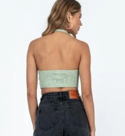 Princess Polly Waterbell Top Green -Eva Style Shop 4 modelinfo margaret us2 8fab136f 4e20 4c80 9360 dfc9f7cf53aa