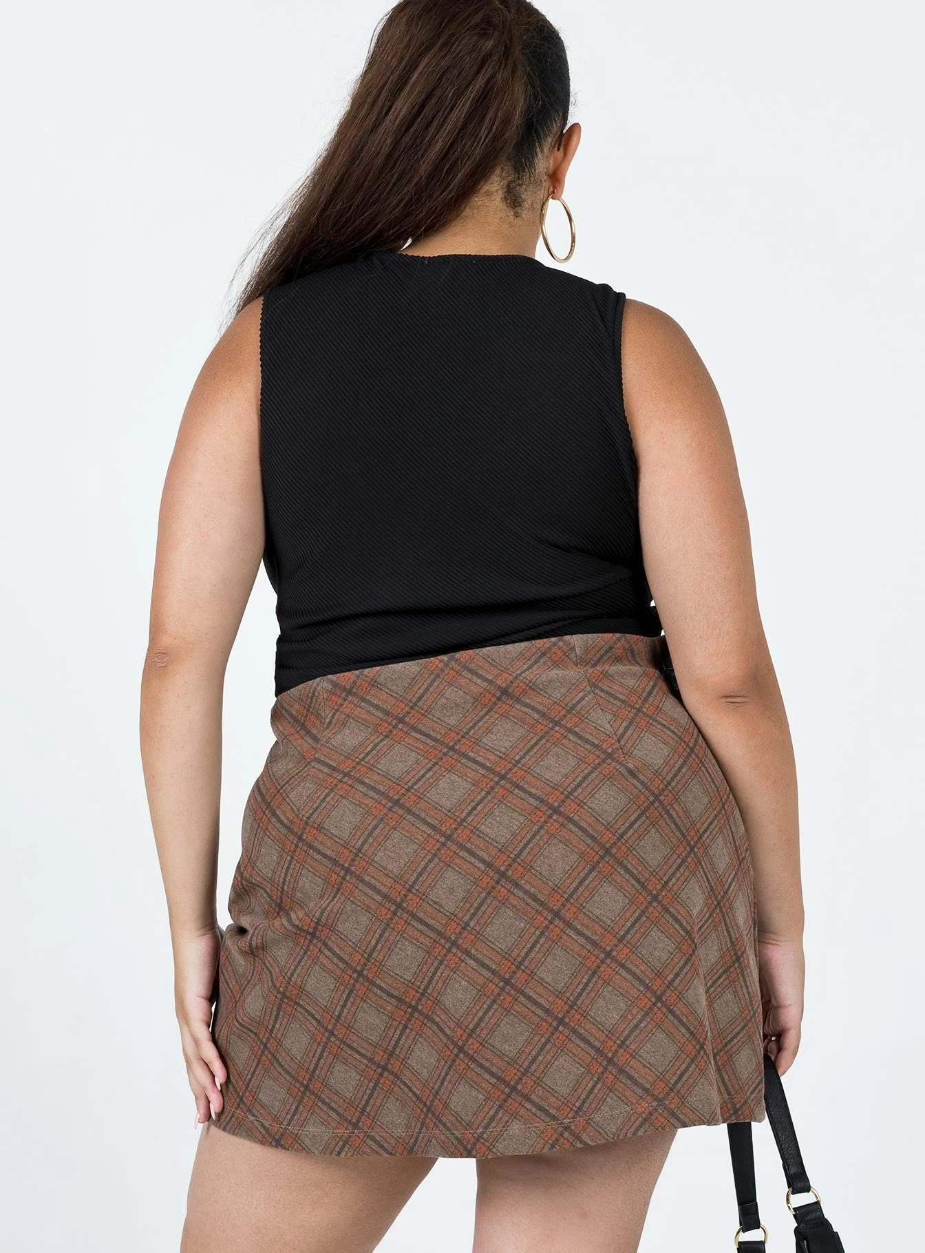 Fike Mini Skirt Brown Curve 8 Fike Mini Skirt Brown Curve - Image 6