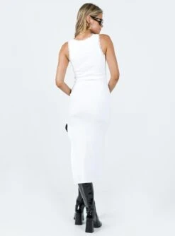 Ebony Midi Dress White -Eva Style Shop 4 modelinfo milli us2 739fa9b9 3cd6 4ca9 8858 127611a1ece3