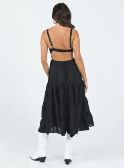 Princess Polly Joella Midi Dress Black 9 Princess Polly Joella Midi Dress Black -Eva Style Shop 4 modelinfo nat us2 e769bfa2 618a 4687 95d0 cfddd8829ef7