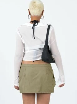 Motel Zephyr Skirt Taupe -Eva Style Shop 4 modelinfo sarah us6 5de2eba1 e915 4623 9afc 086d81744651