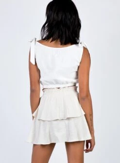 Princess Polly Greta Mini Skirt Beige -Eva Style Shop 4 122 27