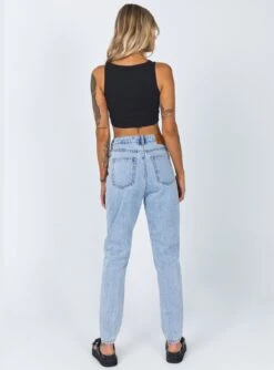 Princess Polly Connor Skinny Jean Denim Light Wash 9 Princess Polly Connor Skinny Jean Denim Light Wash -Eva Style Shop 4 43