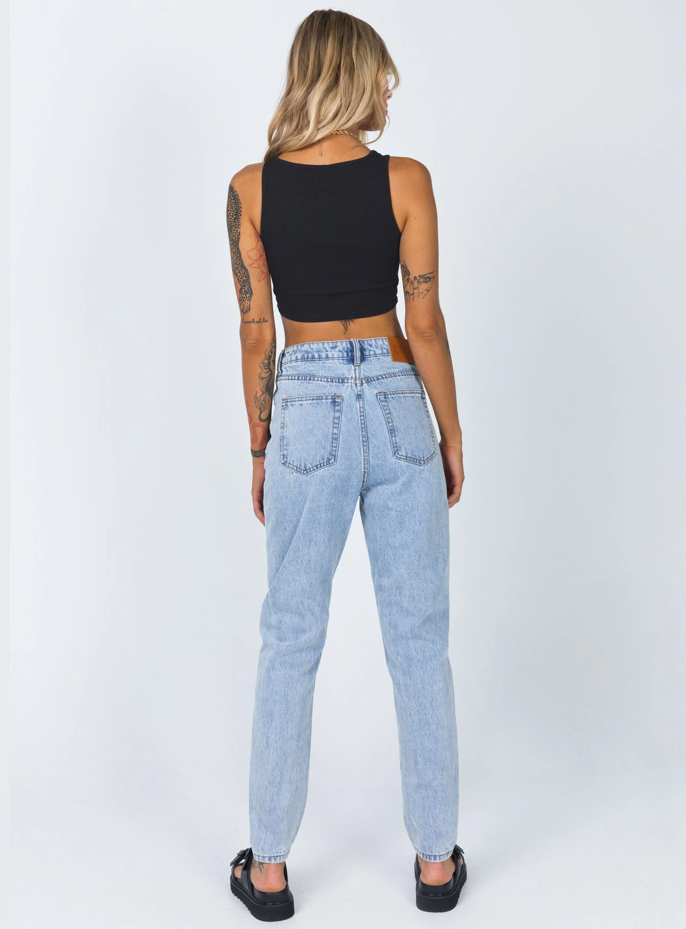 Princess Polly Connor Skinny Jean Denim Light Wash 6 Princess Polly Connor Skinny Jean Denim Light Wash - Image 4