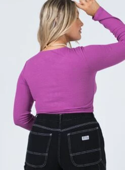 Princess Polly Camberley Long Sleeve Top Purple -Eva Style Shop 4 72c767db 2fb1 4e21 86a3 9e87793284ad