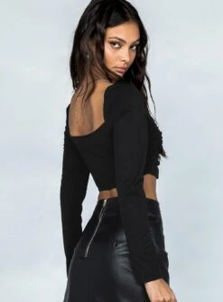 Princess Polly Zadie Long Sleeve Top Black -Eva Style Shop 4 7a3a4cd6 15b4 4c6e 9f4a d59cb3650c84