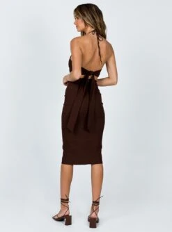 Princess Polly Bree Midi Dress Brown -Eva Style Shop 4 8e353d70 8219 4939 af32 873343417c9b