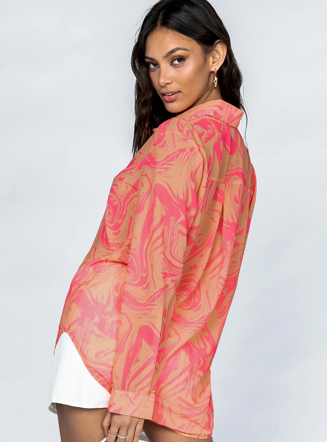 Princess Polly Marble Mae Shirt Multi 7 Princess Polly Marble Mae Shirt Multi - Image 5