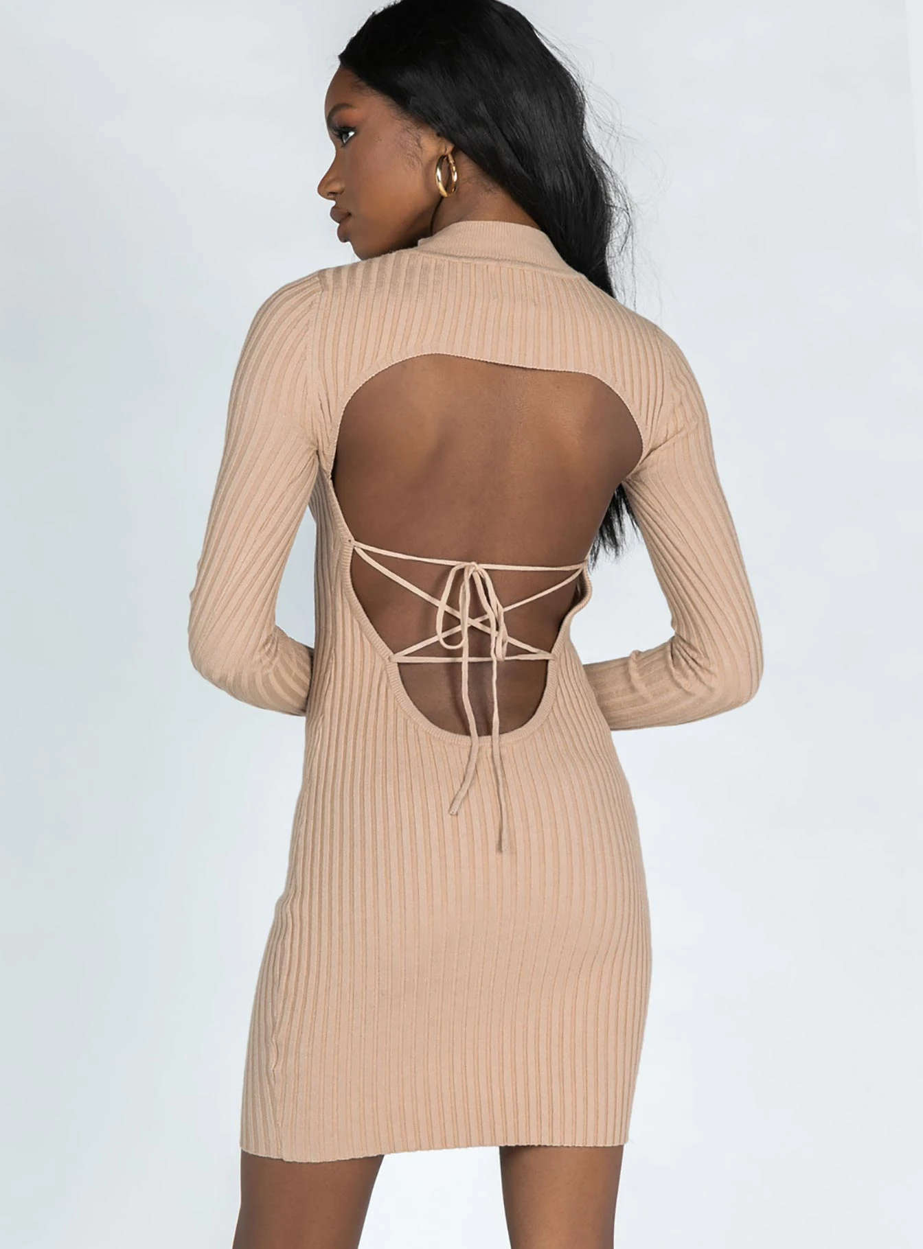 Princess Polly Palila Midi Dress Camel 7 Princess Polly Palila Midi Dress Camel - Image 5