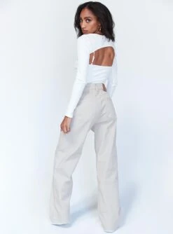 Princess Polly Elianna Jeans Beige -Eva Style Shop 4 e950f8ef 7d44 469d a71f 658b22eef64d