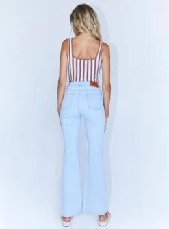 Princess Polly Highline Flare Denim Jeans Light Wash -Eva Style Shop 4 ff3a70cb 5e0b 4562 b97c 14eadcc76cee