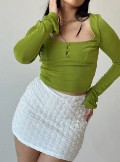 Kentia Long Sleeve Top Green -Eva Style Shop 5 modelinfo alicia us8 1484b843 2ebd 42c3 83cc a3e85f967f20