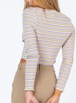 Princess Polly Angelo Long Sleeve Top Multi -Eva Style Shop 5 modelinfo josie us4
