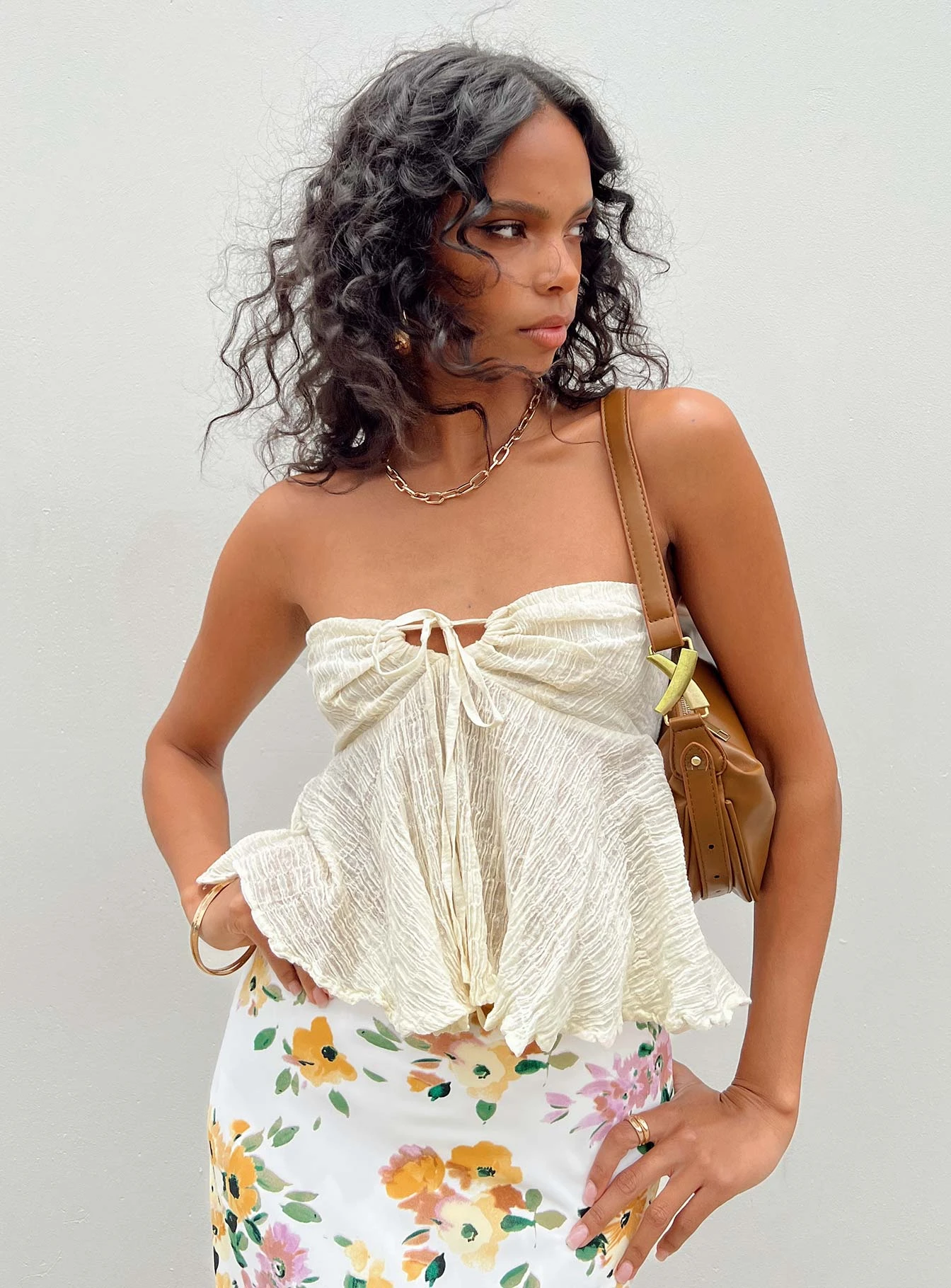 Princess Polly Long Summer Nights Top Ivory 9 Princess Polly Long Summer Nights Top Ivory - Image 7