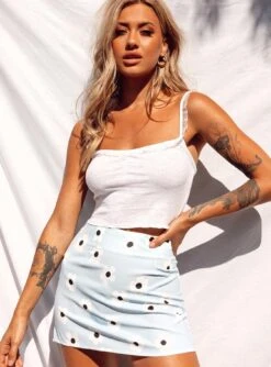 Princess Polly Shelly Mini Skirt Blue 28 Princess Polly Shelly Mini Skirt Blue -Eva Style Shop 5 61 2