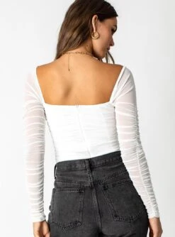 Delany Bodysuit White -Eva Style Shop 5 97417f2c 929a 4f3c 8383 d7e0cfecfb9a