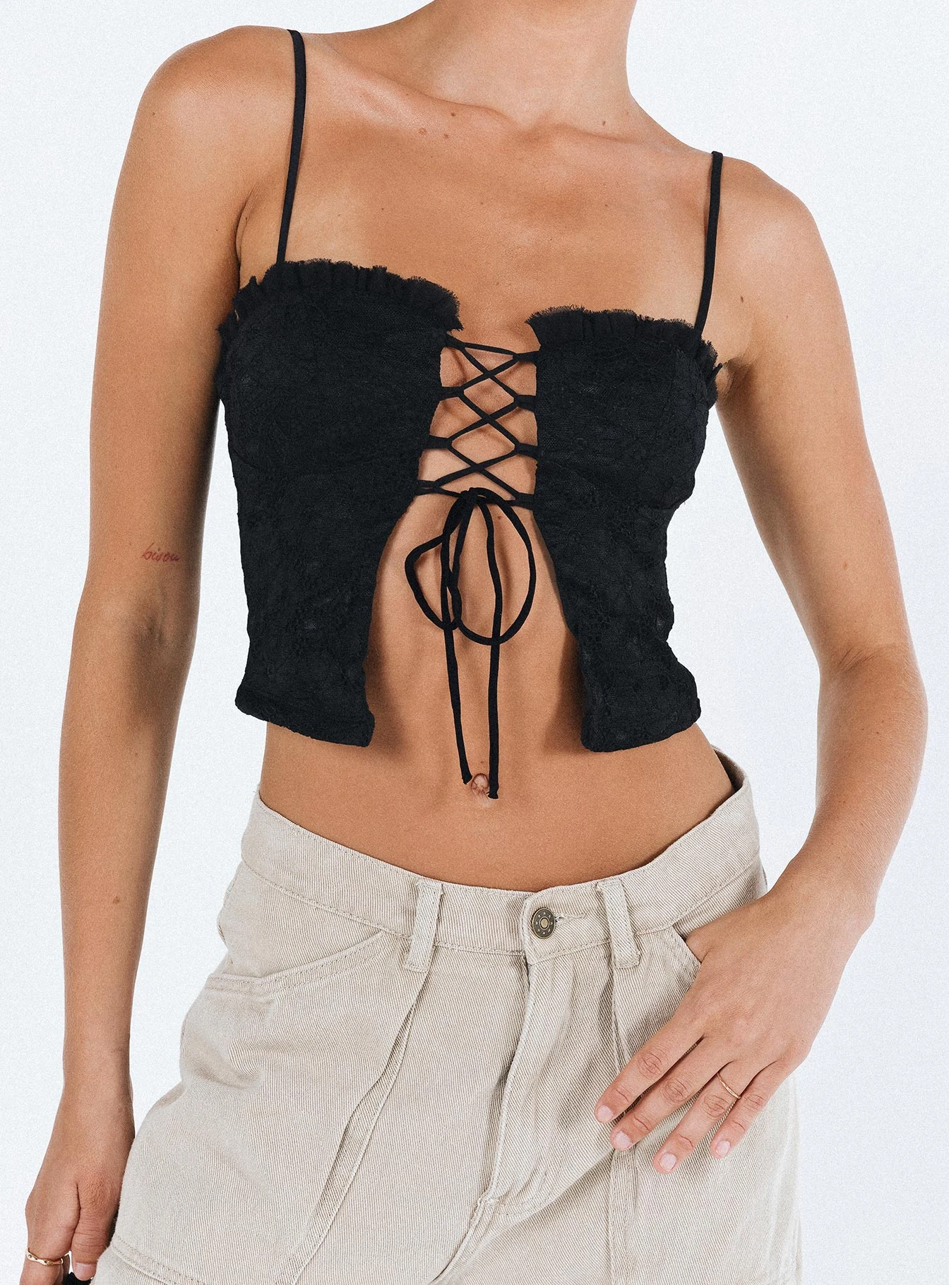 Princess Polly Marloe Top Black 9 Princess Polly Marloe Top Black - Image 7