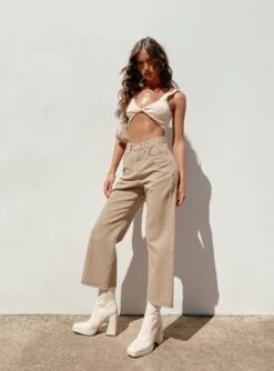 Princess Polly Ruby Cropped Jeans Tan -Eva Style Shop 7 f9c78485 3495 4f2e a388 46b66c7e918e