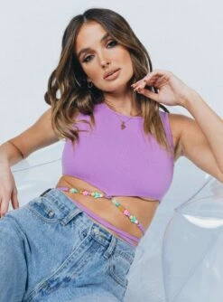 Princess Polly Almina Beaded Top Purple 16 Princess Polly Almina Beaded Top Purple -Eva Style Shop Almina Beaded Top Purple 2