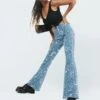 Princess Polly Kirra Flare Denim Jeans -Eva Style Shop Kirra Flare Denim Jeans 3