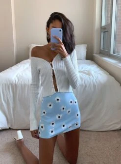 Princess Polly Shelly Mini Skirt Blue