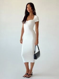 Princess Polly Ellisen Midi Dress White -Eva Style Shop V 20