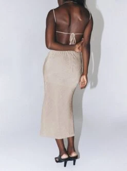 Princess Polly Vera Midi Dress Beige -Eva Style Shop Vera Maxi Dress Beige 5 copy