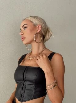 Eva Style Shop -Eva Style Shop Water Base PU Blend Rachael Top Black Water Base PU Blend Desire Mini Skirt Black 0 b5f82d97 0758 4fa4 924c 5ea9ba2f16e4