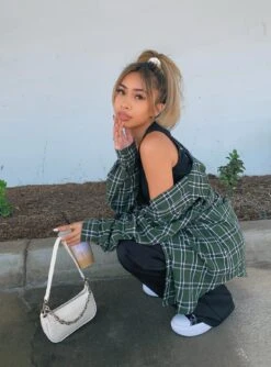 Princess Polly Nora Shirt Forest Green -Eva Style Shop chynale Nora Shirt Forest Green US4