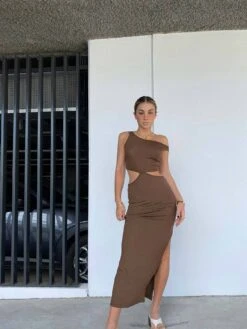 Princess Polly Billie Midi Dress Brown 18 Princess Polly Billie Midi Dress Brown -Eva Style Shop image00012